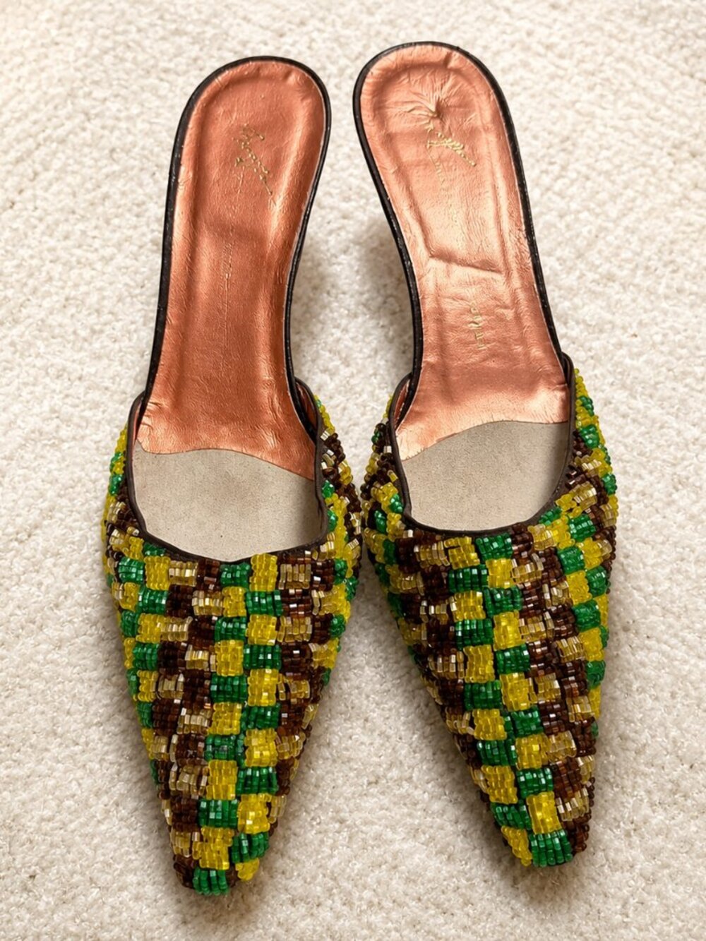 Giuseppe Zanotti Women's Beaded Kitten Heels